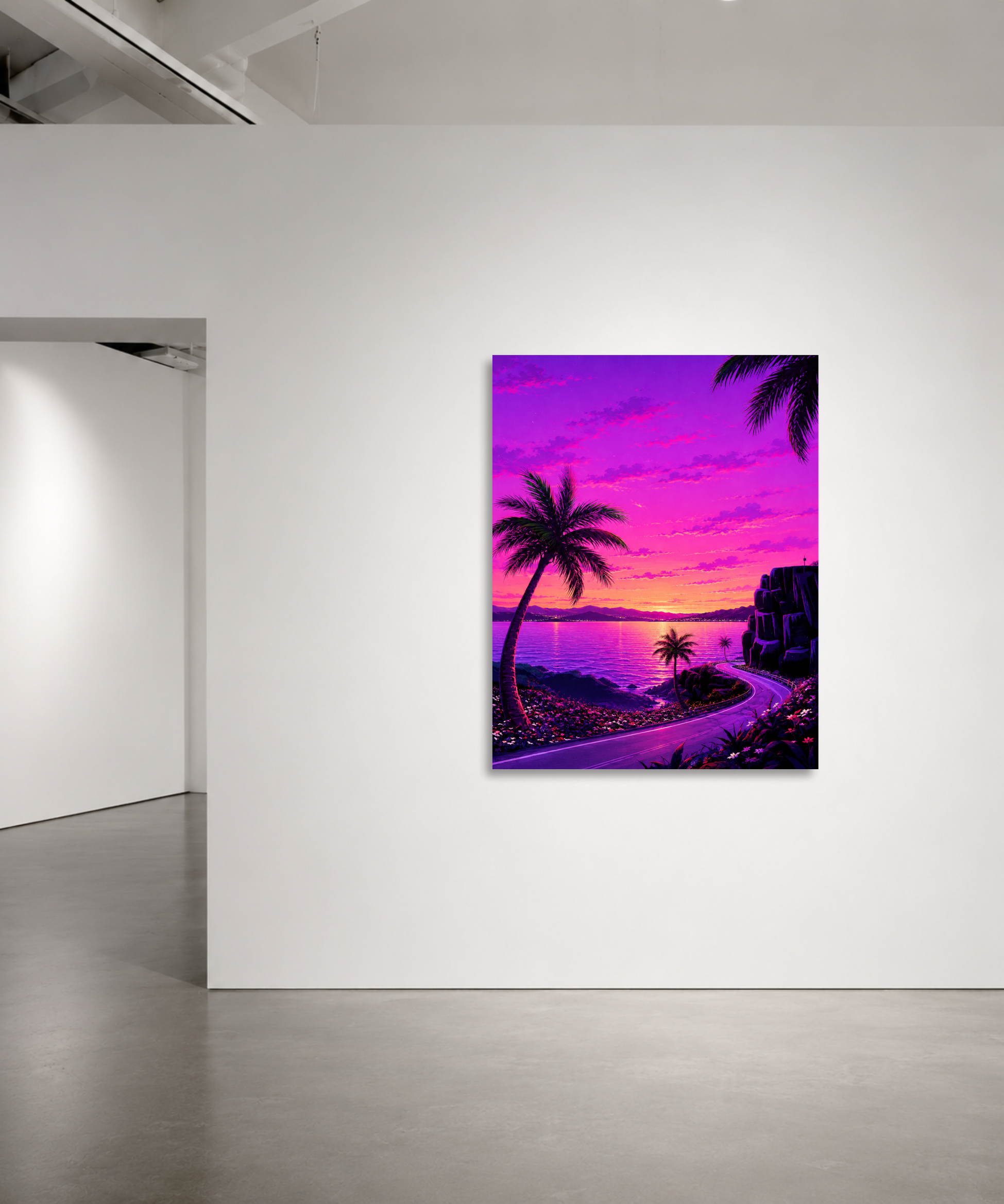 Coastal Curve, Magenta Hour
