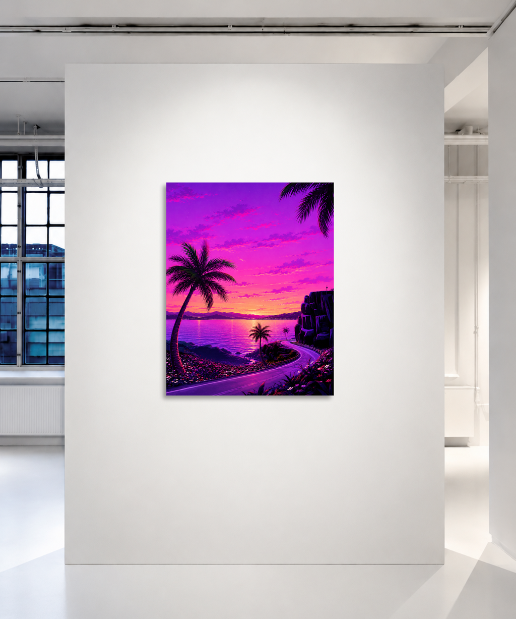 Coastal Curve, Magenta Hour