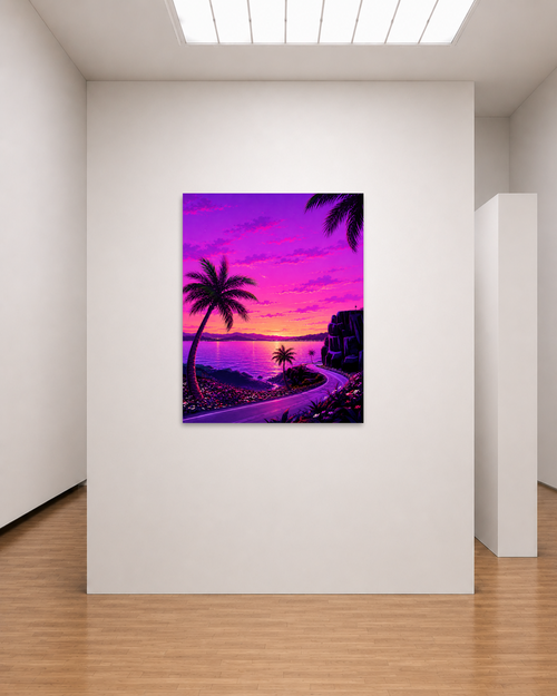 Coastal Curve, Magenta Hour