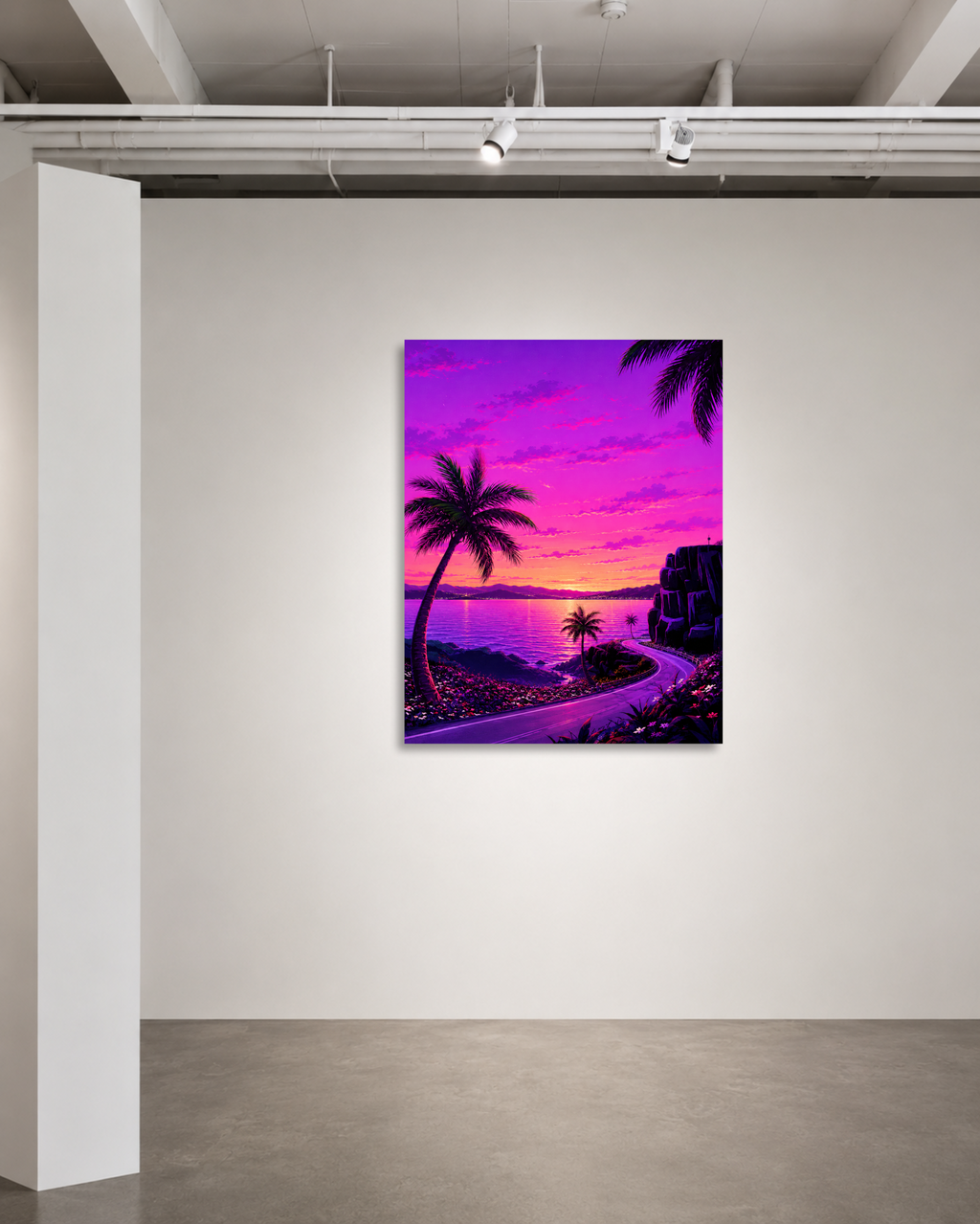 Coastal Curve, Magenta Hour