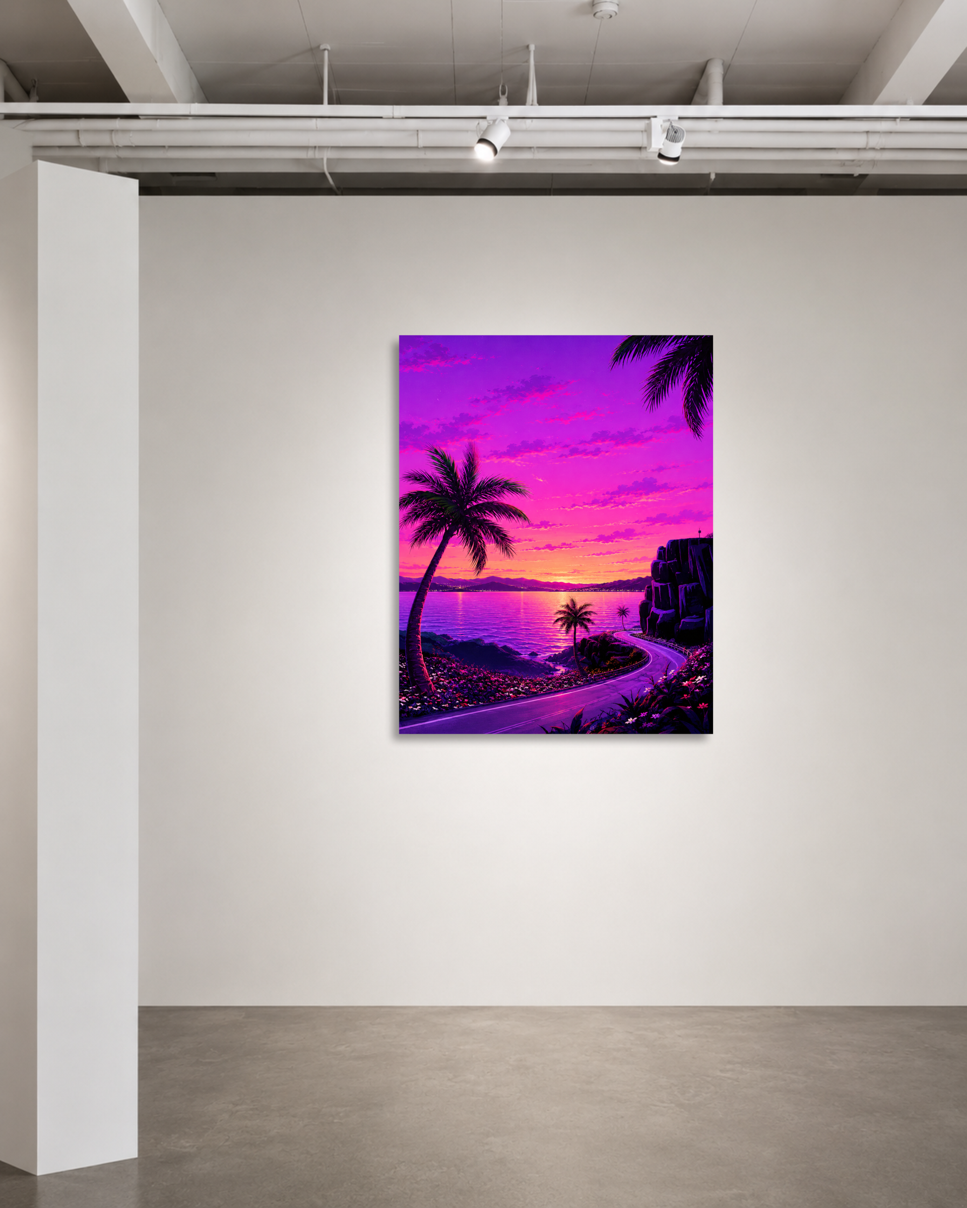 Coastal Curve, Magenta Hour