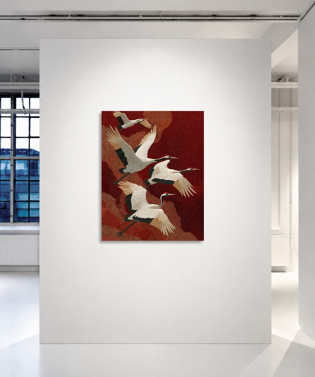 Cranes in Flight